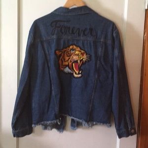 Distressed Jean jacket